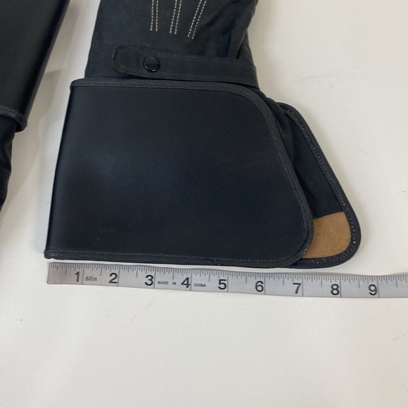 Harley Davidson Leather Shearling Lined Gloves/Mitten - Picture 4 of 8